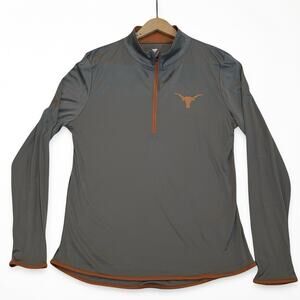 Texas Longhorns Fanatics Women's Corner  1/4-Zip‎ Top -Gray M